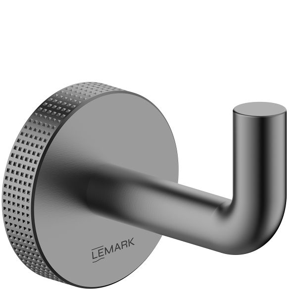 Крючок для полотенец Lemark BELUGA, сталь, графит (LMA-8011S1-GM)