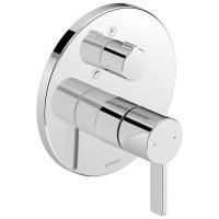 Duravit D-Neo Смеситель для ванны, на 2 источника, встраиваемый авт. перекл. (внешние части) цвет: хром