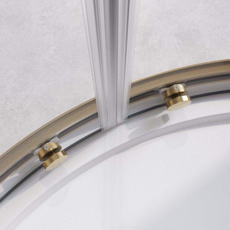 RELAX-304-R-2-100-C-GM Душевой уголок, отделка Оружейная сталь, артикул RELAX-304-R-2-100-C-GM