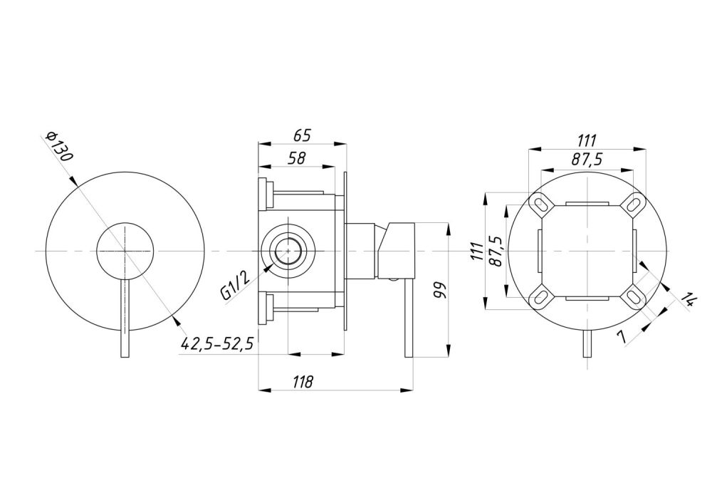Душевая система ПСМ-Профсан с тропическим душем встраиваемая тип См-ДшОРЗШт (PSM-ST-01), артикул PSM-ST-01