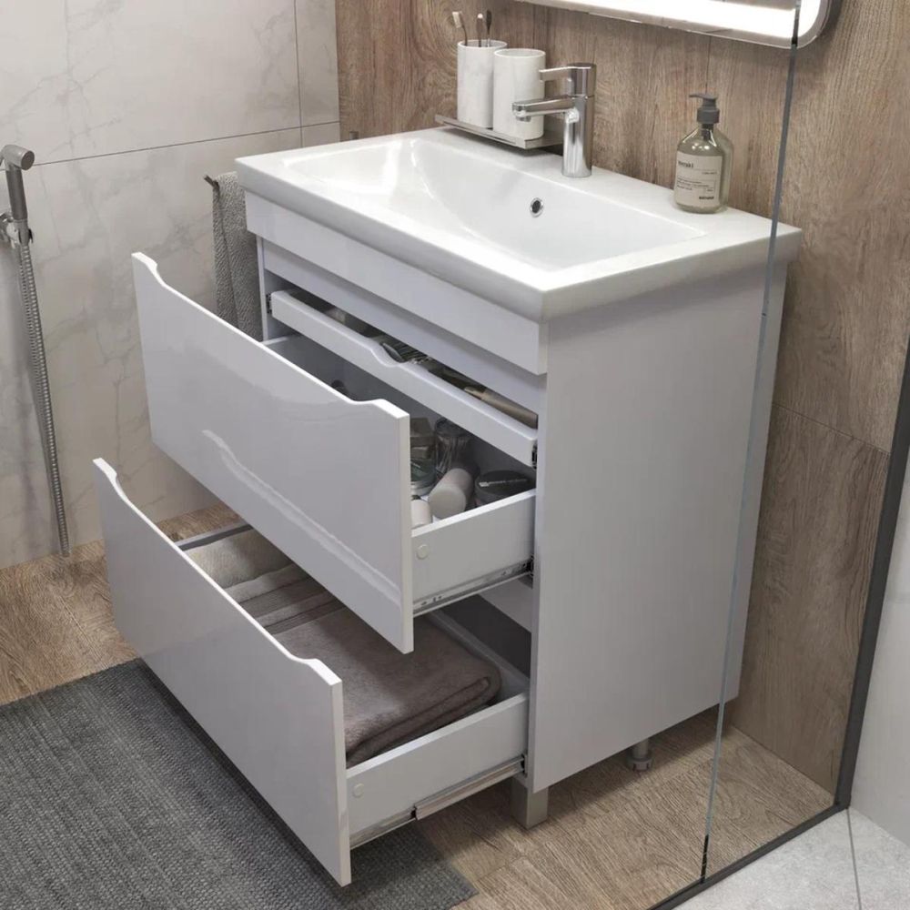 Тумба с раковиной напольная VIGO Grani 203, 80 см, артикул 203-com