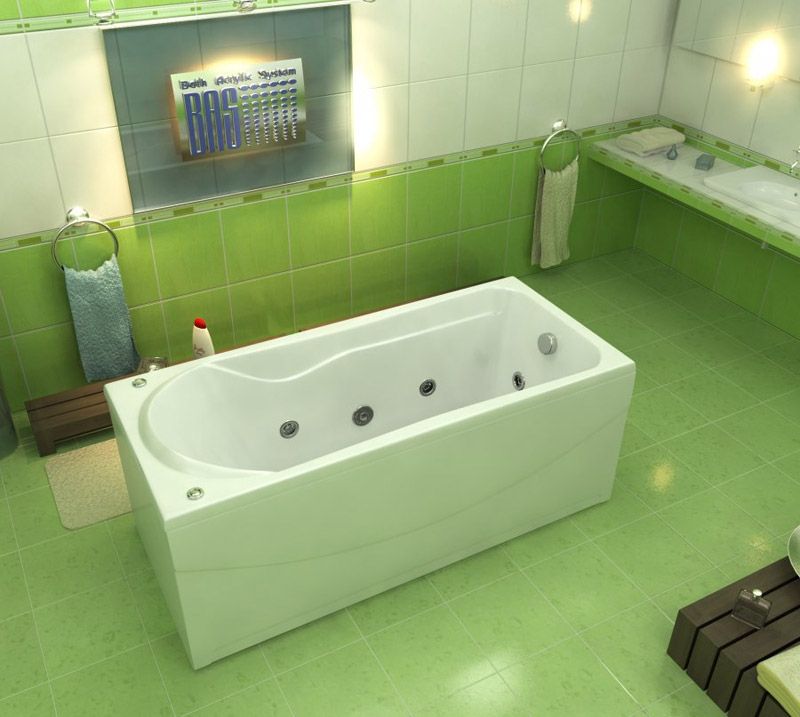 Акриловая ванна Bas Мальта 170x75 без гидромассажа