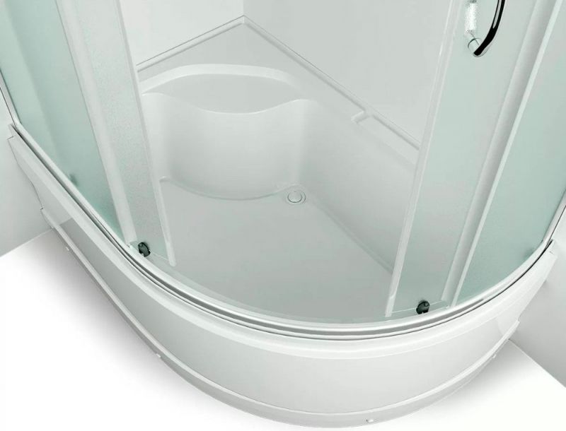 Душевой уголок Erlit Comfort ER0512TL 120x80 профиль Матовый хром стекло матовое