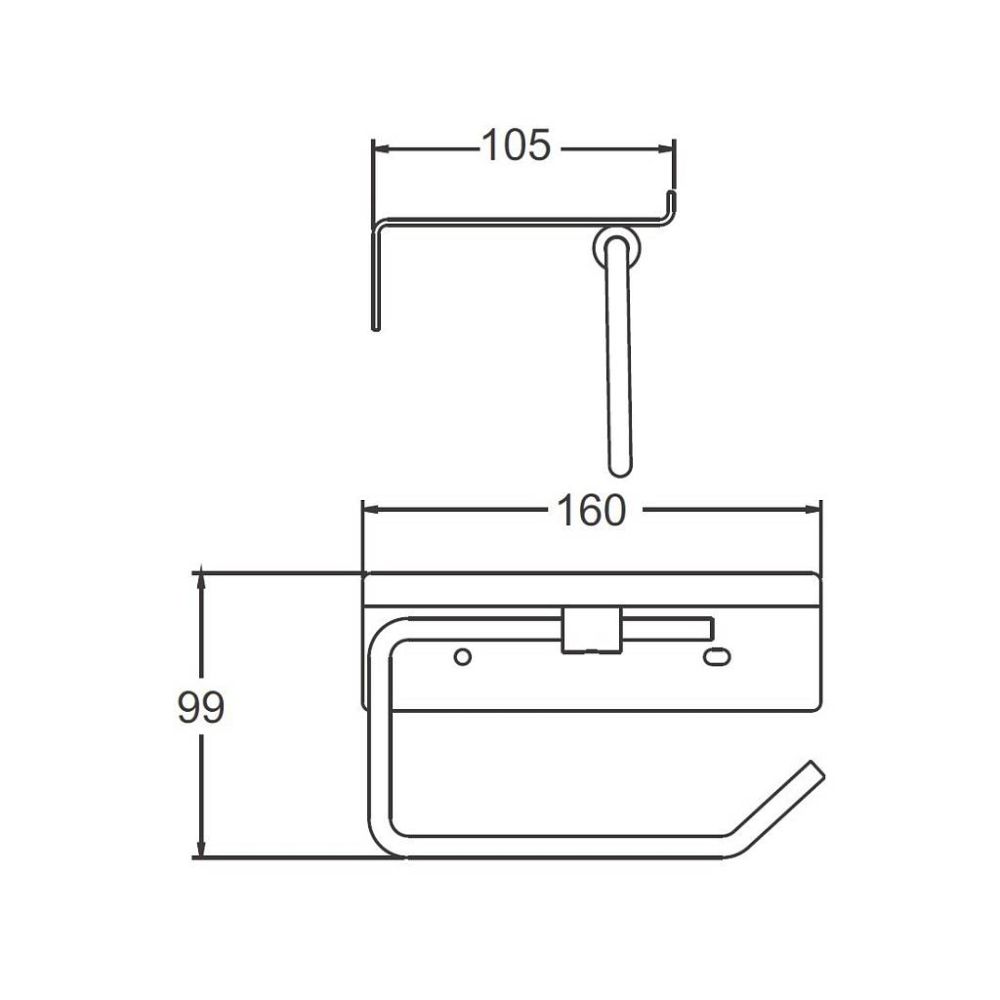 Держатель для туалетной бумаги с полочкой Maretti Torino Gold TRG51P13, брашированное золото, артикул TRG51P13