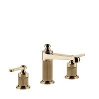 GESSI VENTI20 Смеситель для раковины на 3 отверстия, высота излива 98 мм., цвет Warm Bronze PVD