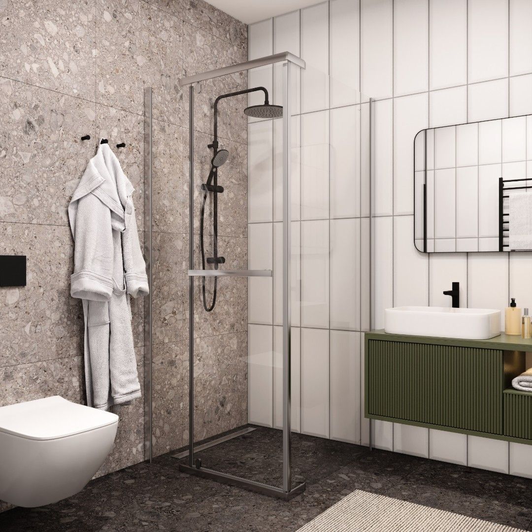 Ограждение MIMI ZQ91T душевое Cerutti SPA без поддона (90x90x195) Ограждение MIMI ZQ91T душевое Cerutti SPA без поддона (90x90x195)