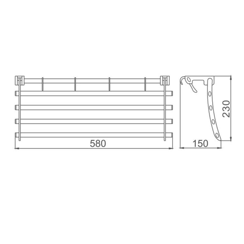 Полка для полотенец Haiba HB806,