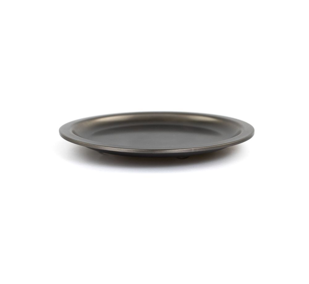 Stil Haus Hashi, настольная металлическая мыльница, цвет оружейная сталь, артикул HS09AP(61)