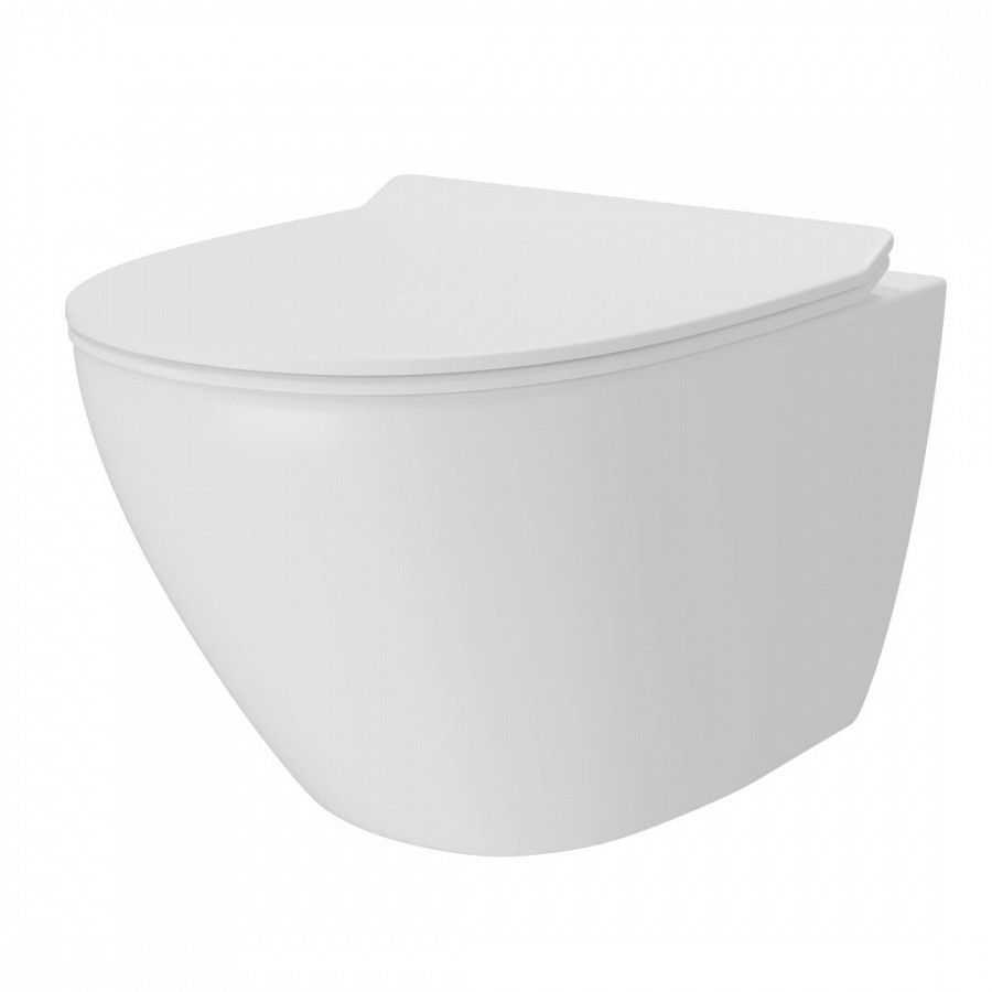 Унитаз подвесной Maretti Elena безободковый с микролифтом, EA10PBM93-844, белый, артикул EA10PBM93-844