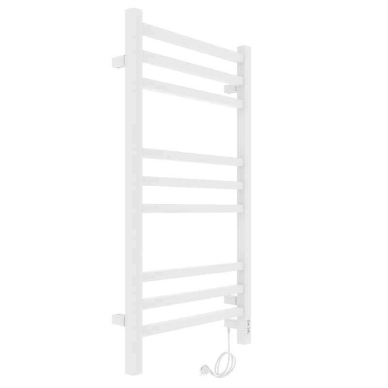 Полотенцесушитель электро "Астор ЧК9 350х700", белый муар, правый