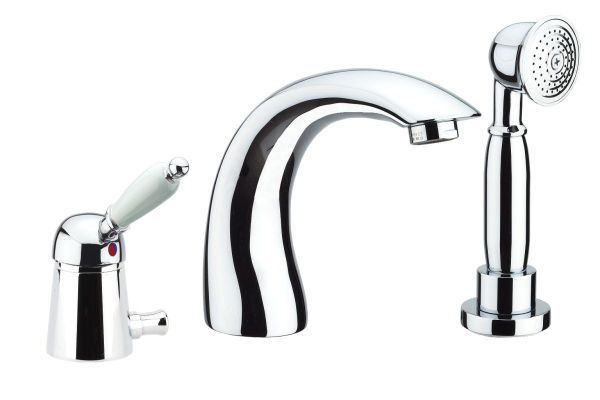 Fiore Imperiale, комплект смесителя на борт ванны на 3 отверстия, цвет хром