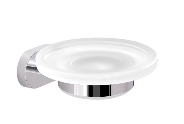 Gedy Bernina, настенная стеклянная мыльница, цвет хром