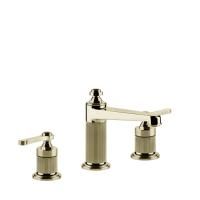 GESSI VENTI20 Смеситель для раковины на 3 отверстия, высота излива 98 мм., цвет Brass PVD