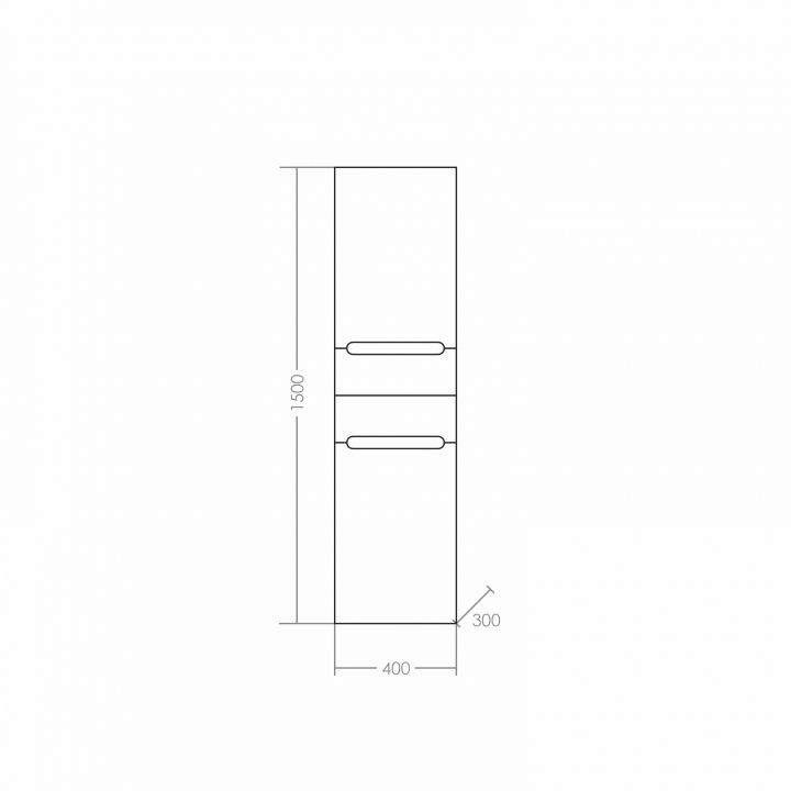 Шкаф-пенал "Лондон 40" подвесная