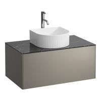 Тумба под раковину, Laufen, Sonar, ширина, мм-775, глубина, мм-455, высота, мм-340, тип установки-подвесной, раковина-необходимо заказать, вырез под раковину-один в центре, монтаж раковины-накладной, вырез под смеситель-1, столешница-в комплекте, материал