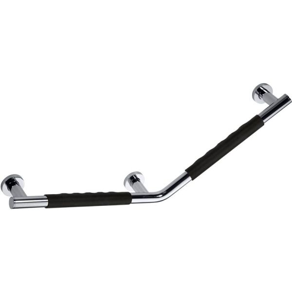 Поручень OMEGA 135 ° - левый, черная резина