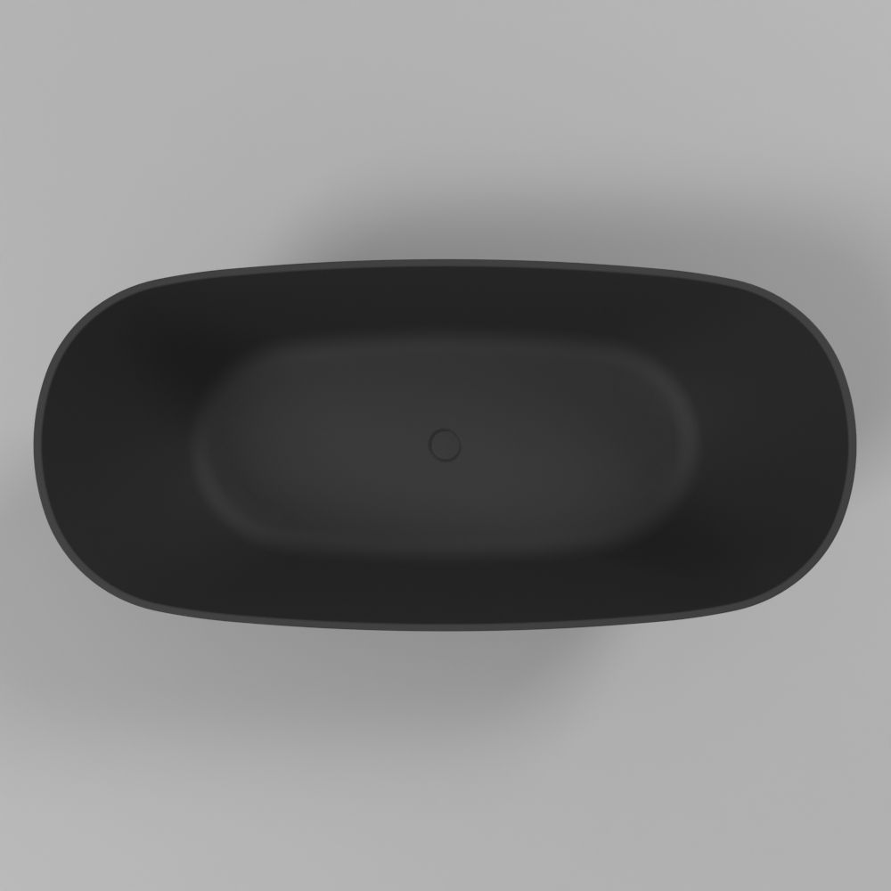 Ванна WHITECROSS Onyx C 160x75 (черный мат) иск. камень