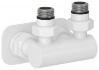 Модуль 2х1/2" угловой EU50 (Белый (RAL-9003))