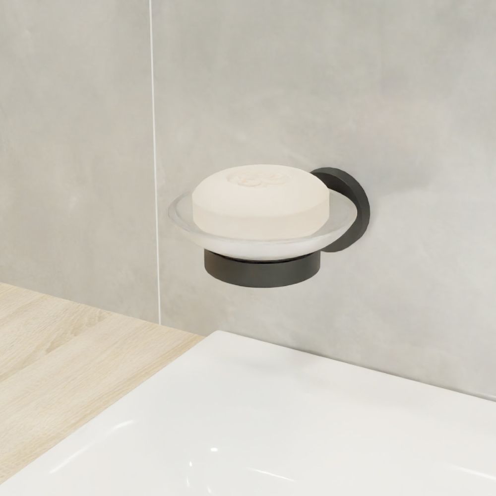 Мыльница FIXSEN COMFORT BLACK FX-86008, черный, артикул FX-86008