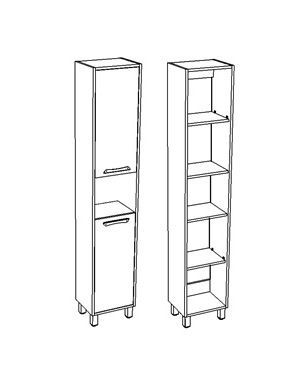 Шкаф-пенал "Чикаго 35" универсальный