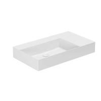 AZZURRA ELEGANCE Squared Раковина подвесная/накладная  81х46х12.5см без отв. под смеситель , цвет белый AZZURRA ELEGANCE Squared Раковина подвесная/накладная  81х46х12.5см без отв. под смеситель , цвет белый