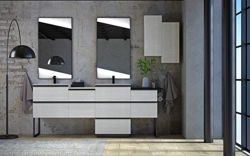 Мебель для ванной CEZARES QUBO, артикул 54972