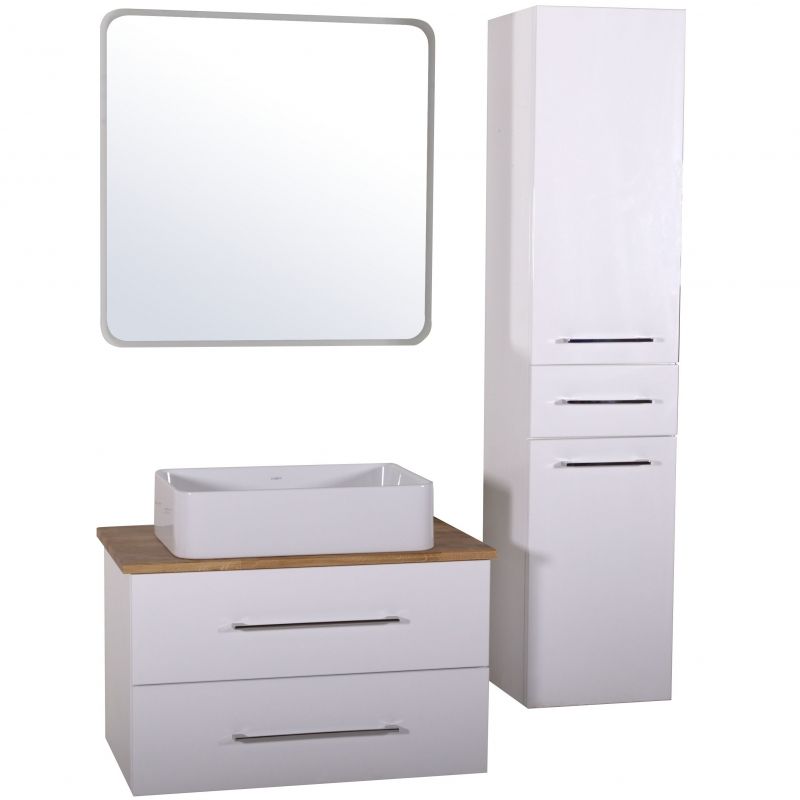 Зеркало ASB-Woodline Санди 80 10866 с подсветкой с сенсорным выключателем