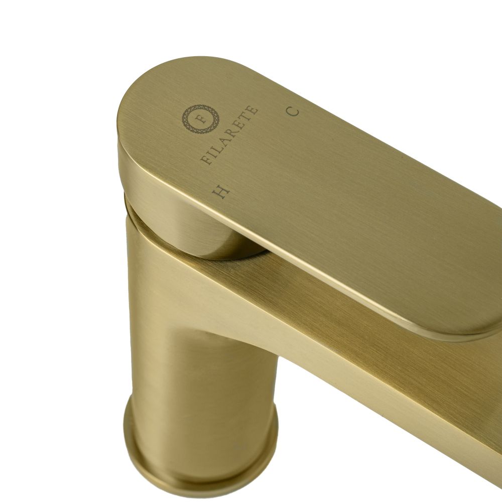 Смеситель для раковины FILARETE Retta FL5030MG, матовое золото