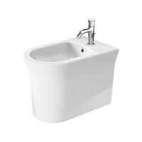 Duravit White Tulip Биде напольное 370x580х420 мм, с переливом, с 1 отв под смеситель,  с WonderGliss, цвет: белый