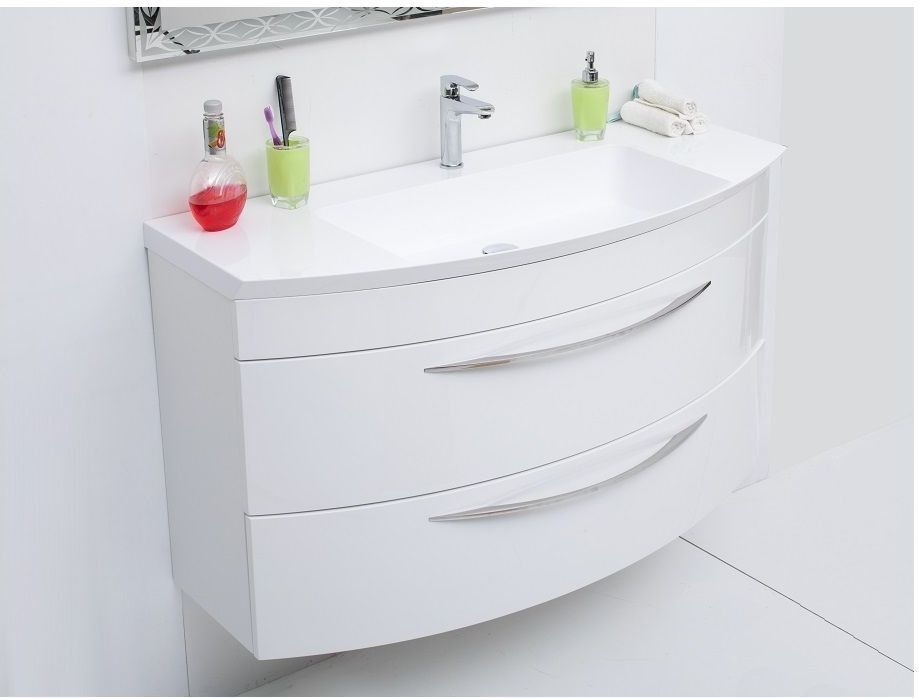 Тумба с раковиной De Aqua Лонг 120 белый Тумба с раковиной De Aqua Лонг 120 белый