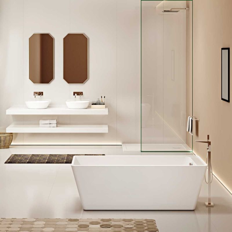 Акриловая ванна Vincea VBT-110 170x75 без гидромассажа