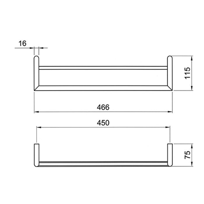 Fantini Young Полотенцедержатель 450мм, цвет: хром