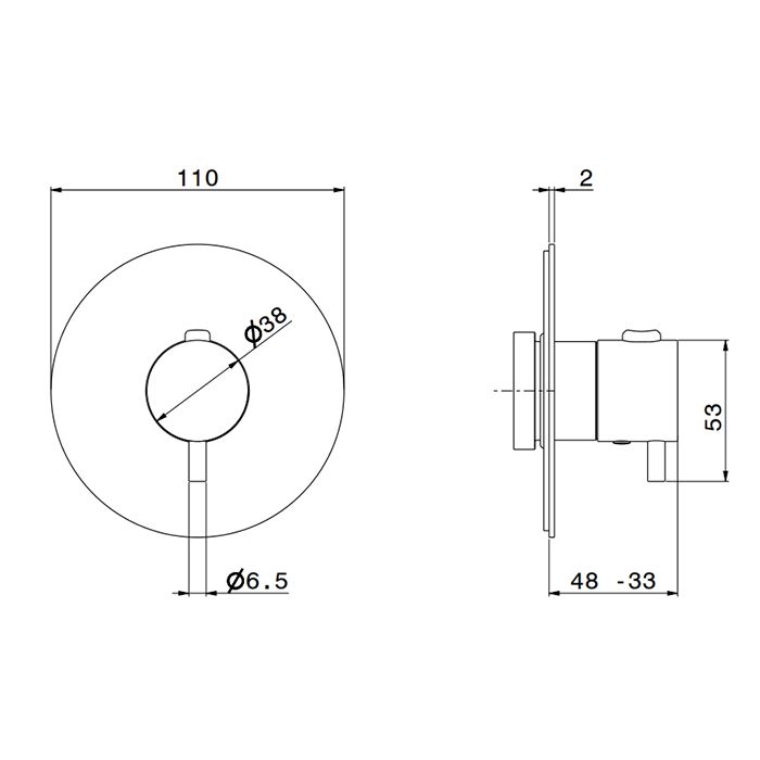 Newform X-STEEL 316 Наружная часть для термостатического смесителя, без запорного вентиля (для 27890) цвет: PVD Brushed copper bronze
