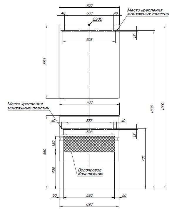 Зеркальный шкаф Aquanet Алвита new 70 белый матовый Зеркальный шкаф Aquanet Алвита new 70 белый матовый