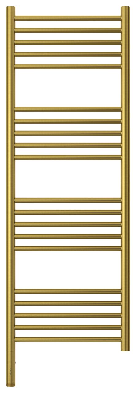 Полотенцесушитель электрический "БОГЕМА 3.0" прямая 1200х400 / МЭМ левый (Состаренная латунь)