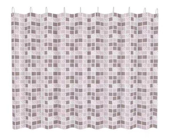 Штора для ванной FASHUN A8816, коричневый