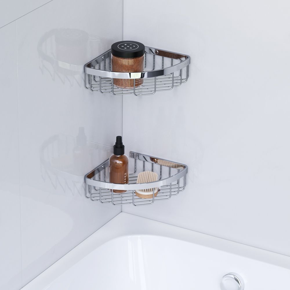 A7452200 Sense L Корзина для душа угловая двухъярусная, хром A7452200 Sense L Корзина для душа угловая двухъярусная, хром