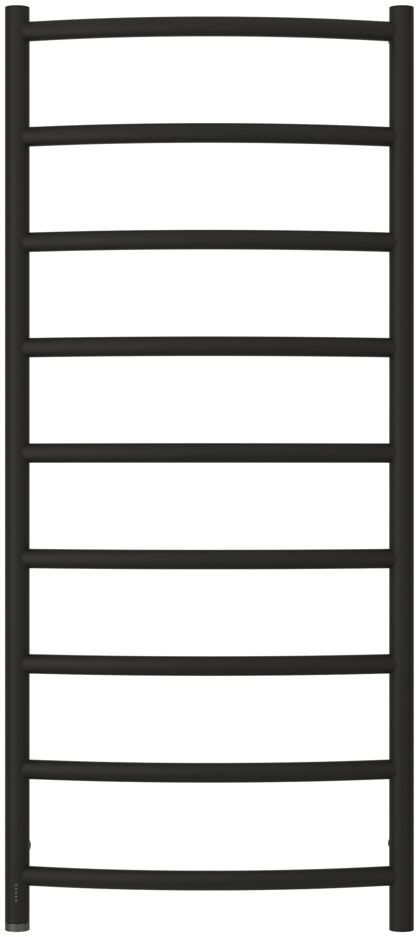 Полотенцесушитель, Сунержа, Галант 4.0, электрический, ширина, мм-532, глубина, мм-112, высота, мм-1200, межосевое расстояние-500, перемычка*выгнутая, нагревательный элемент-греющий кабель, подключение-нижнее слева, электрокомплект-МЭМ, мощность, Вт-168, 