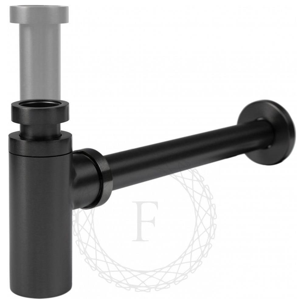 Сифон для раковины FILARETE FL70BG, графит, артикул FL70BG