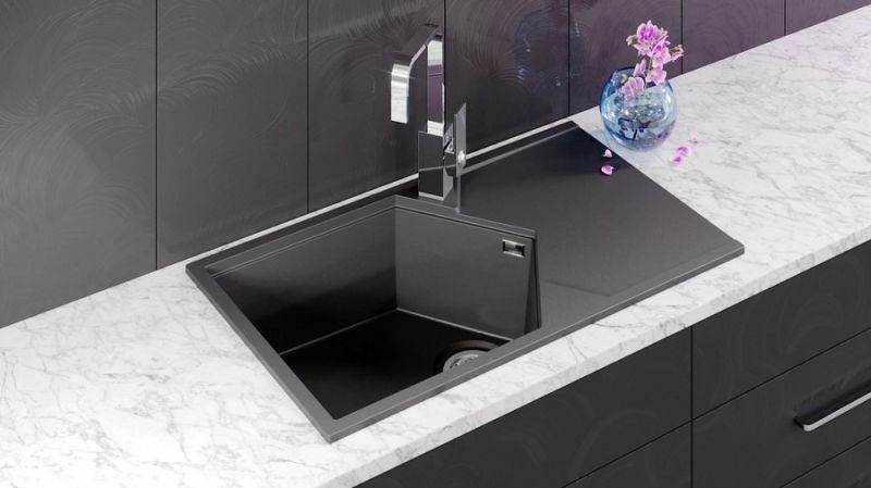 Кухонная мойка KitKraken Sea Grey 85 Серая Кухонная мойка KitKraken Sea Grey 85 Серая