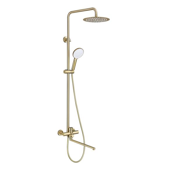 Душевая система Prohanss P31.24.03, сатин золотой