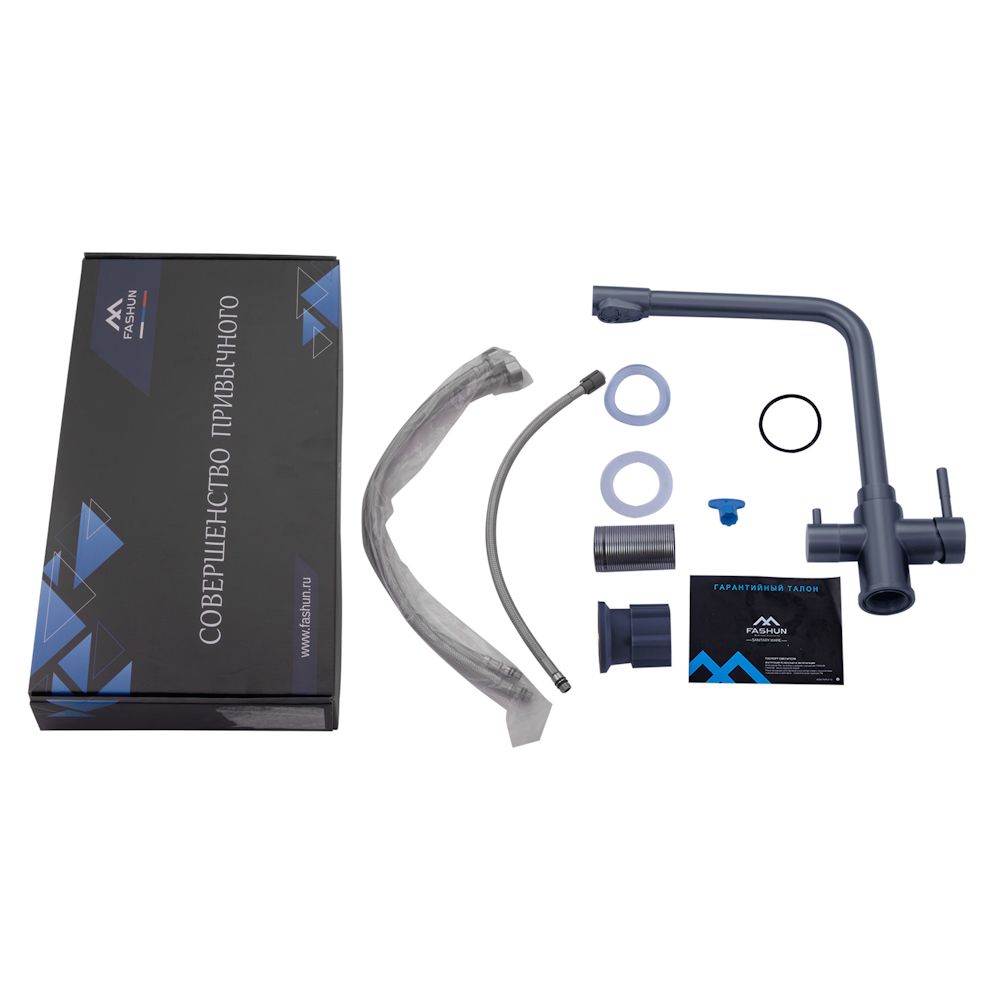 Смеситель для кухни FASHUN A54309-17, графит