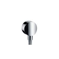 Шланговое подсоединение, Hansgrohe, Fixfit, стандарт подвода воды-1/2", без клапана обратного тока S, цвет-хром Шланговое подсоединение, Hansgrohe, Fixfit, стандарт подвода воды-1/2", без клапана обратного тока S, цвет-хром