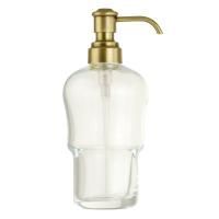 MIGLIORE Колба дозатора для жидкого мыла с диспенсером универсальная, стекло прозрачное/бронза
