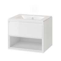 Тумба под раковину EXCELLENT Tuto 60 см (белый/белый), 1 ящик