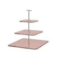 ADJ Сервировочная стойка, 30x30xH35 см.,ручка "Т", цвет: пепельная роза, фурнитура хром