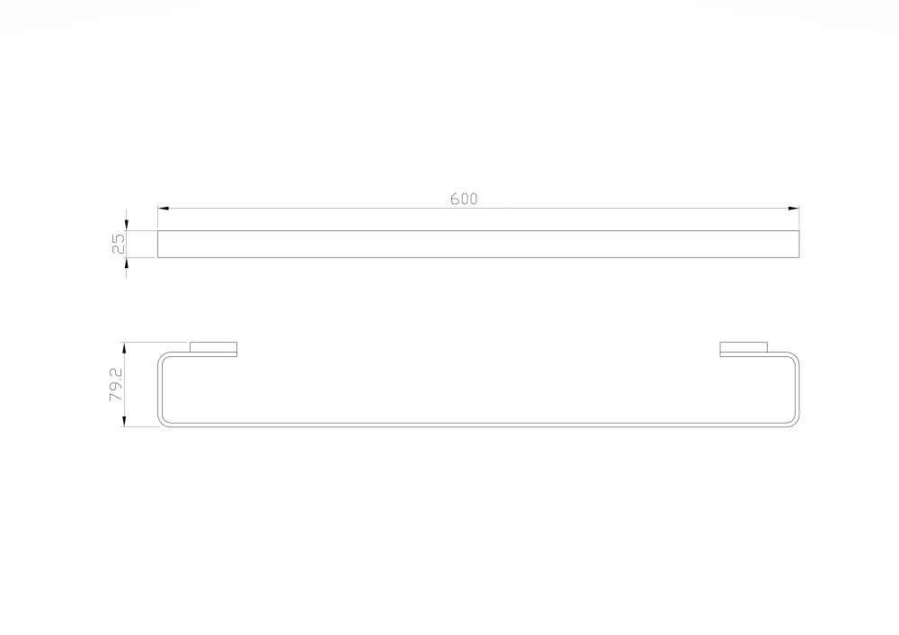 Вешалка для полотенец WONZON & WOGHAND LOTTE, Темный графит (WW-8312A-BGM)