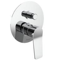 Bongio GIO2 Смеситель встроенный для душа с переключателем, 2 выхода, , цвет: хром (со встраиваемой часть)