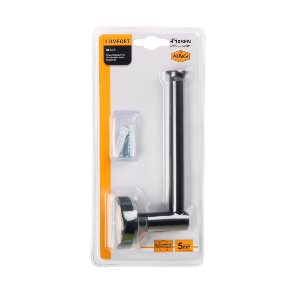Держатель для туалетной бумаги FIXSEN COMFORT    BLACK FX-86010A, черный, артикул FX-86010A