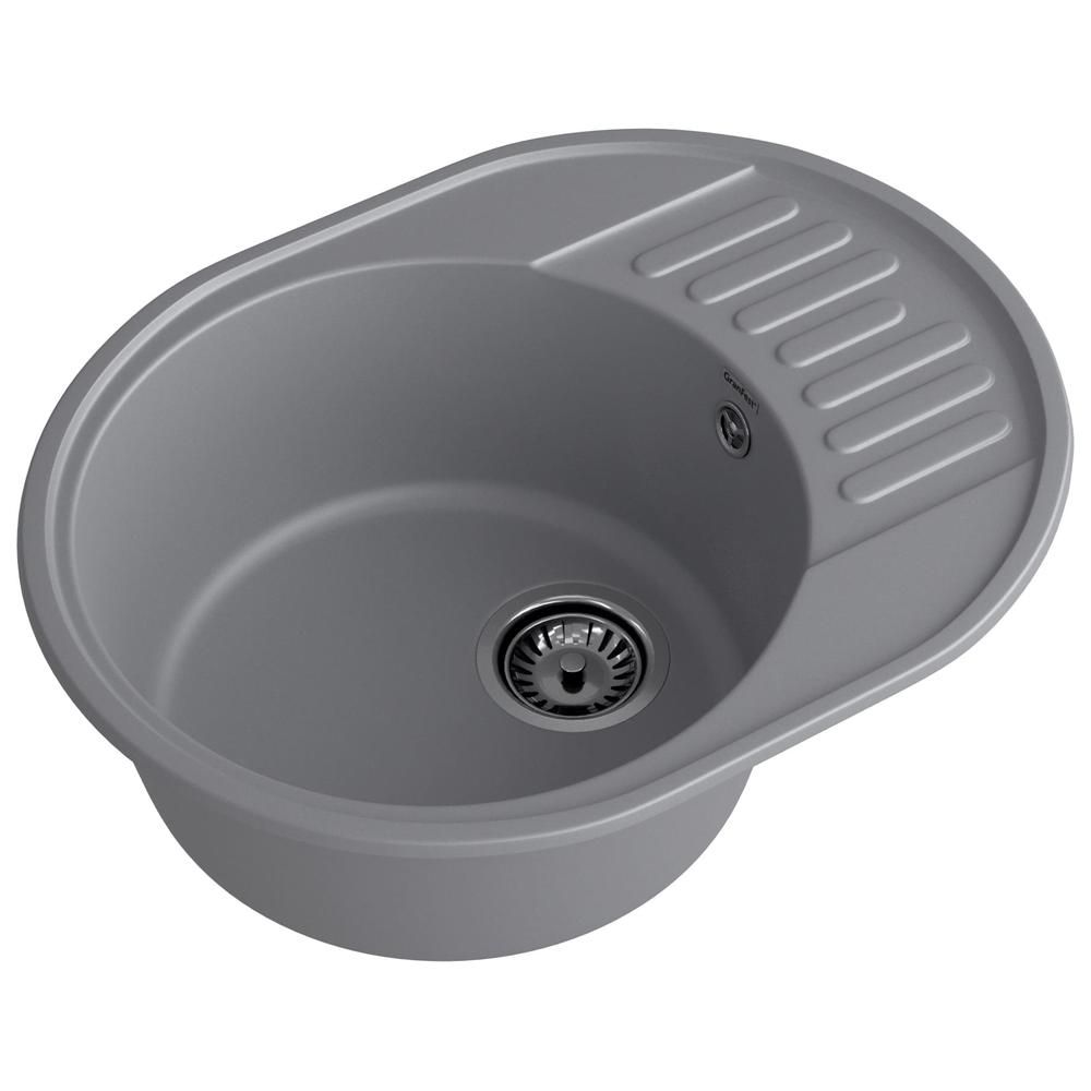 Кухонная мойка GranFest QUARZ 58, темно-серый, артикул 58 темно-серый
